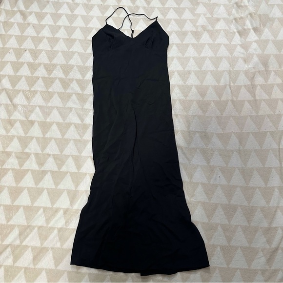 Madewell Layton midi slip dress true black - Picture 4 of 7